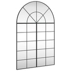 Vidaxl wandspiegel boog 100x150 cm ijzer zwart