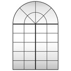 Vidaxl wandspiegel boog 100x150 cm ijzer zwart