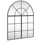 Vidaxl wandspiegel boog 80x100 cm ijzer zwart