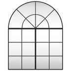 Vidaxl wandspiegel boog 80x100 cm ijzer zwart
