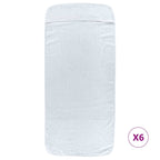 Vidaxl strandhanddoeken 6 st 400 g m² 60x135 cm stof wit