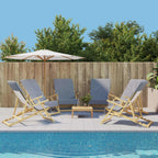 Vidaxl strandhanddoeken 6 st 400 g m² 60x135 cm stof grijs