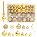 Vidaxl 111-delige kerstballenset polystyreen goudkleurig
