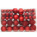 Vidaxl 111-delige kerstballenset polystyreen rood