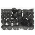 Vidaxl 111-delige kerstballenset polystyreen zwart