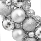 VidaXL Kerstkrans 45 cm polystyreen zilverkleurig