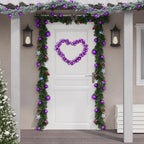 Vidaxl kerstslinger ballen 175 cm polystyreen paars