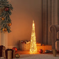 VidaXL Kerstverlichtingskegel met 30 warmwitte LED's 60 cm acryl