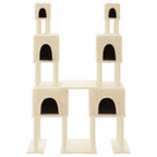 Vidaxl kattenmeubel met sisal krabpalen 199 cm crèmekleurig