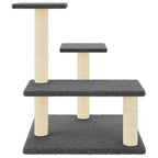Vidaxl kattenmeubel met sisal krabpalen 61 cm donkergrijs