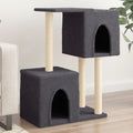 Vidaxl kattenmeubel met sisal krabpalen 86 cm donkergrijs