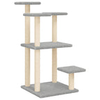 Vidaxl krabpalen met platforms 98,5 cm lichtgrijs