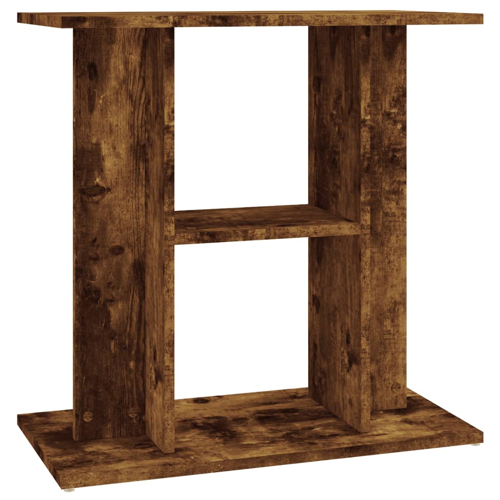 Vidaxl aquariumstandaard gerookt eikenhout 60x30x60 cm bewerkt hout
