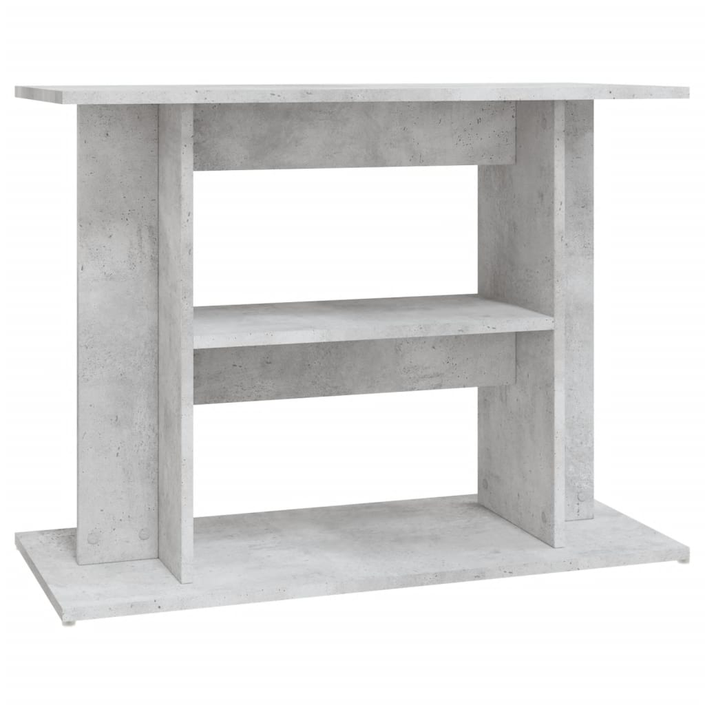 Vidaxl aquariumstandaard betongrijs 80x35x60 cm bewerkt hout