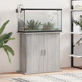 Vidaxl aquariumstandaard 81x36x73 cm bewerkt hout grijs sonoma eiken