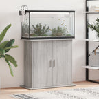 Vidaxl aquariumstandaard 81x36x73 cm bewerkt hout grijs sonoma eiken