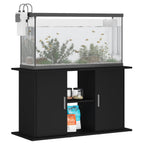 Vidaxl aquariumstandaard 101x41x58 cm bewerkt hout zwart