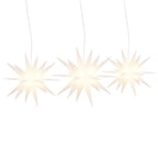 Vidaxl kerstlampen met led's 3 st inklapbaar wit