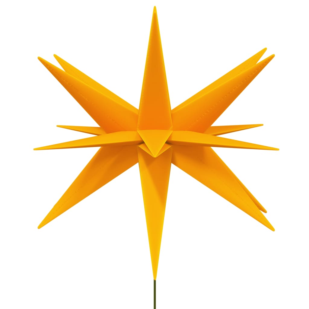 Vidaxl kerstlampen met grondpin en led's 3 st 35 cm geel