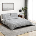Vidaxl dekbedovertrekset 240x220 cm katoen grijs