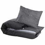 Vidaxl dekbedovertrekset 200x220 cm katoen donkergrijs
