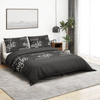 Vidaxl dekbedovertrekset 155x220 cm katoen zwart