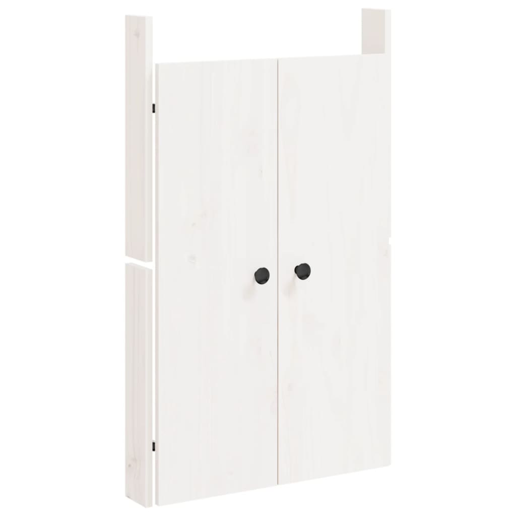 Vidaxl kastdeurtjes voor buitenkeuken meppel 50x9x82 cm grenenhout wit