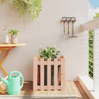 Vidaxl plantenbak met hekontwerp 50x50x50 cm massief douglashout
