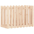 Vidaxl plantenbak verhoogd met hekontwerp 100x50x70 cm grenenhout