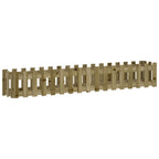 Vidaxl plantenbak verhoogd hekontwerp 200x30x30 cm geïmpregneerd hout
