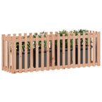 Vidaxl plantenbak verhoogd hekontwerp 200x50x70 cm massief douglashout