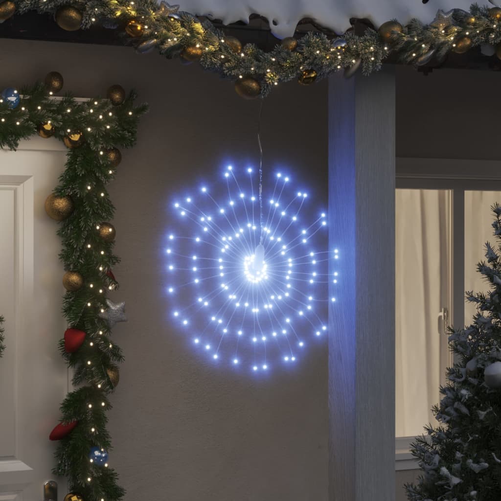 Vidaxl kerstverlichting vuurwerk 140 koudwitte led's 17 cm