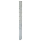 VidaXL Schuttingpalen 10 st 200 cm gegalvaniseerd staal zilverkleurig