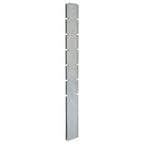 VidaXL Schuttingpalen 20 st 180 cm gegalvaniseerd staal zilverkleurig