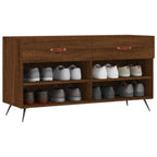 Vidaxl schoenenbank 102x35x55 cm bewerkt hout sonoma eikenkleurig