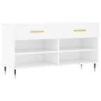 Vidaxl schoenenbank 102x35x55 cm bewerkt hout wit