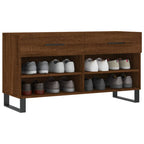 Vidaxl schoenenbank 102x35x55 cm bewerkt hout sonoma eikenkleurig