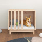 Vidaxl hondenhok 70x50x62 cm massief grenenhout