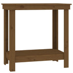 Vidaxl werkbank 80x50x80 cm massief grenenhout honingbruin