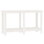 Vidaxl werkbank 140x50x80 cm massief grenenhout wit