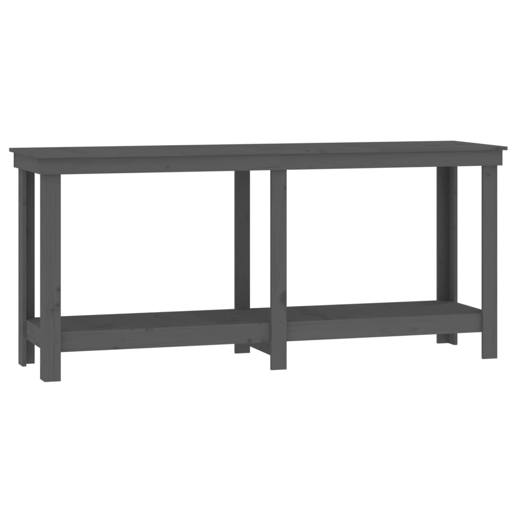 Vidaxl werkbank 180x50x80 cm massief grenenhout grijs
