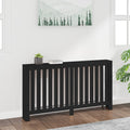 VidaXL Radiatorombouw 153x19x84 cm massief grenenhout zwart
