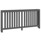 Vidaxl radiatorombouw 169x19x84 cm massief grenenhout grijs