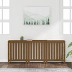 VidaXL Radiatorombouw 210x21x85 cm massief grenenhout honingbruin