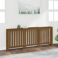 VidaXL Radiatorombouw 210x21x85 cm massief grenenhout honingbruin