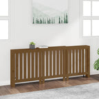 VidaXL Radiatorombouw 210x21x85 cm massief grenenhout honingbruin