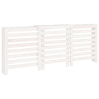 Vidaxl radiatorombouw 210x21x85 cm massief grenenhout wit