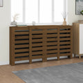 VidaXL Radiatorombouw 210x21x85 cm massief grenenhout honingbruin