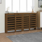 VidaXL Radiatorombouw 210x21x85 cm massief grenenhout honingbruin