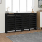 VidaXL Radiatorombouw 210x21x85 cm massief grenenhout zwart